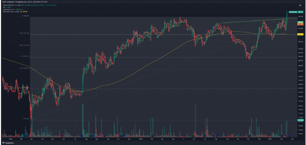 Stock performance